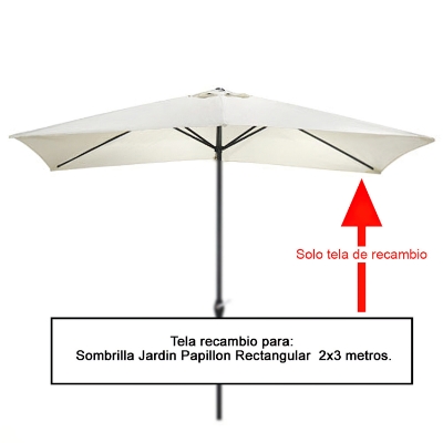 Imagen de Tela Recambio Sombrilla Rectangular 2x3 metros (08091055)