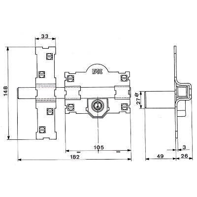 Imagen de Cerrojo Fac 101-l/105-p