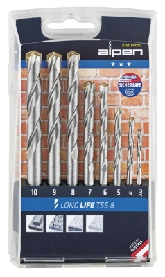 Imagen de Estuche Brocas Alpen Widia Long Life 8 Piezas