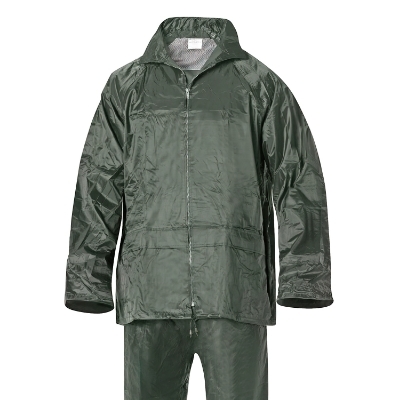 Imagen de Traje de Agua Impermeable Verde Nylon       Talla 7-L