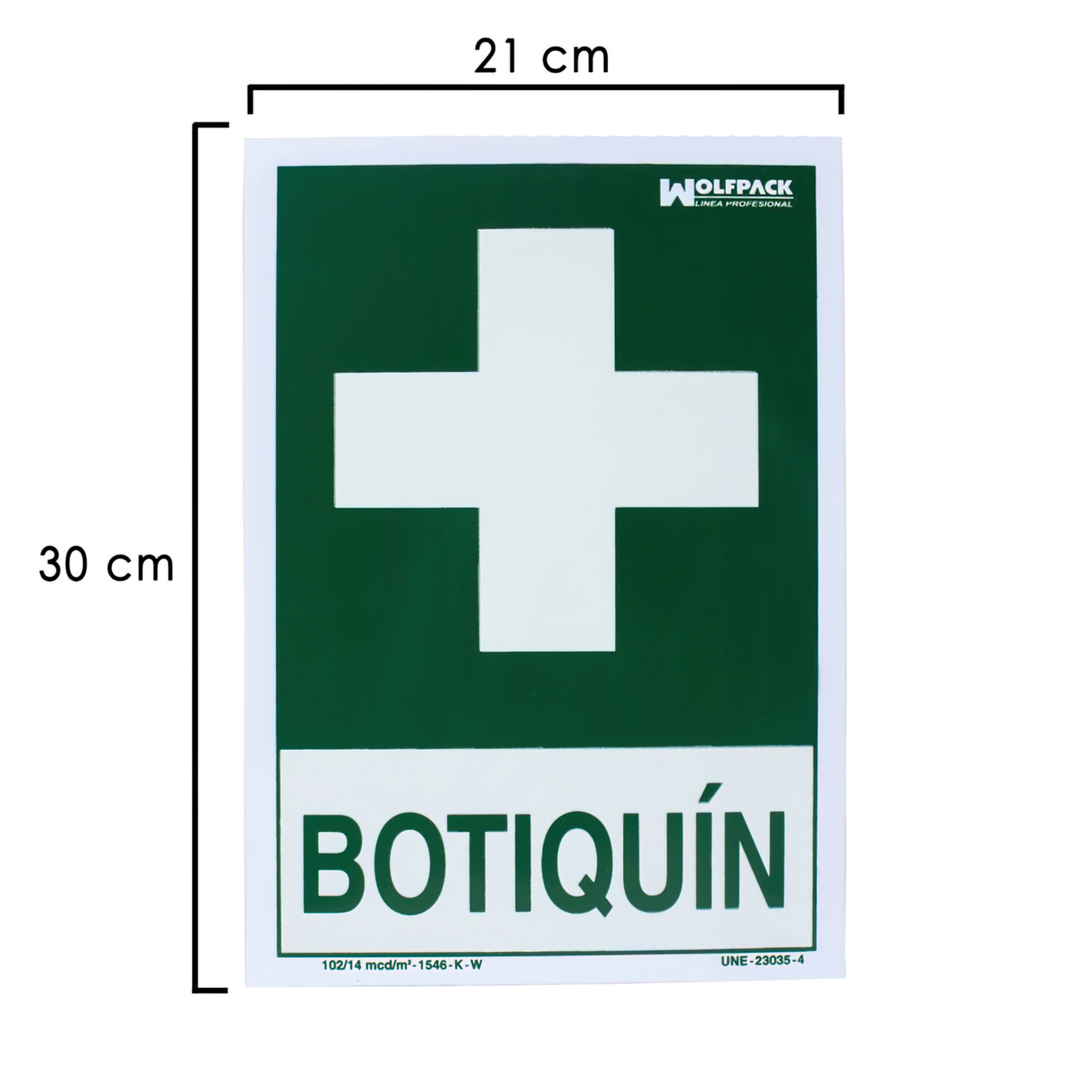 Imagen de Cartel Botiquin 30x21 cm.