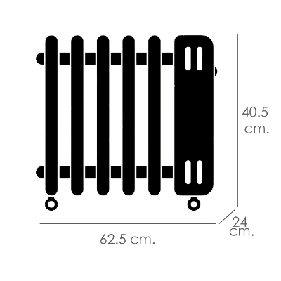 Imagen de Radiador Aceite 2000w 9 Elementos