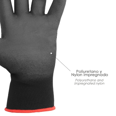 Imagen de Guantes Poliuretano / Nylon Impregnado  10" (Par)