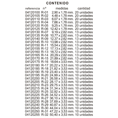 Imagen de Maletin Juntas Toricas 32 Modelos 407piezas