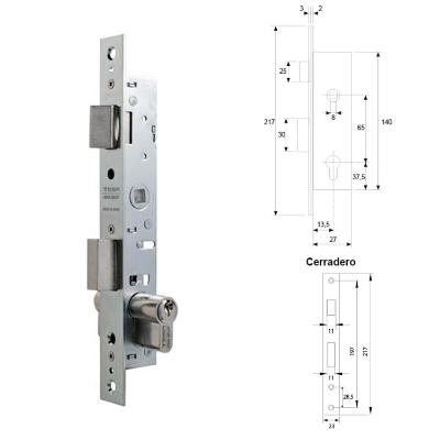 Imagen de Cerradura Tesa 2200-hz/15