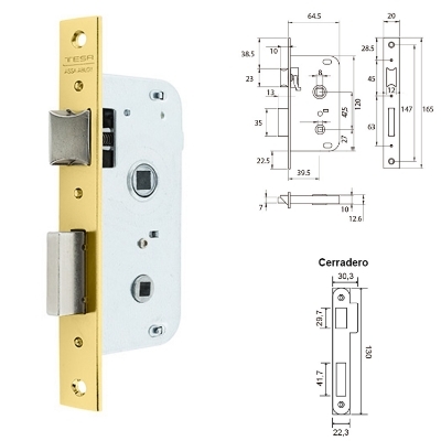 Imagen de Cerradura Tesa 2004-hl/40