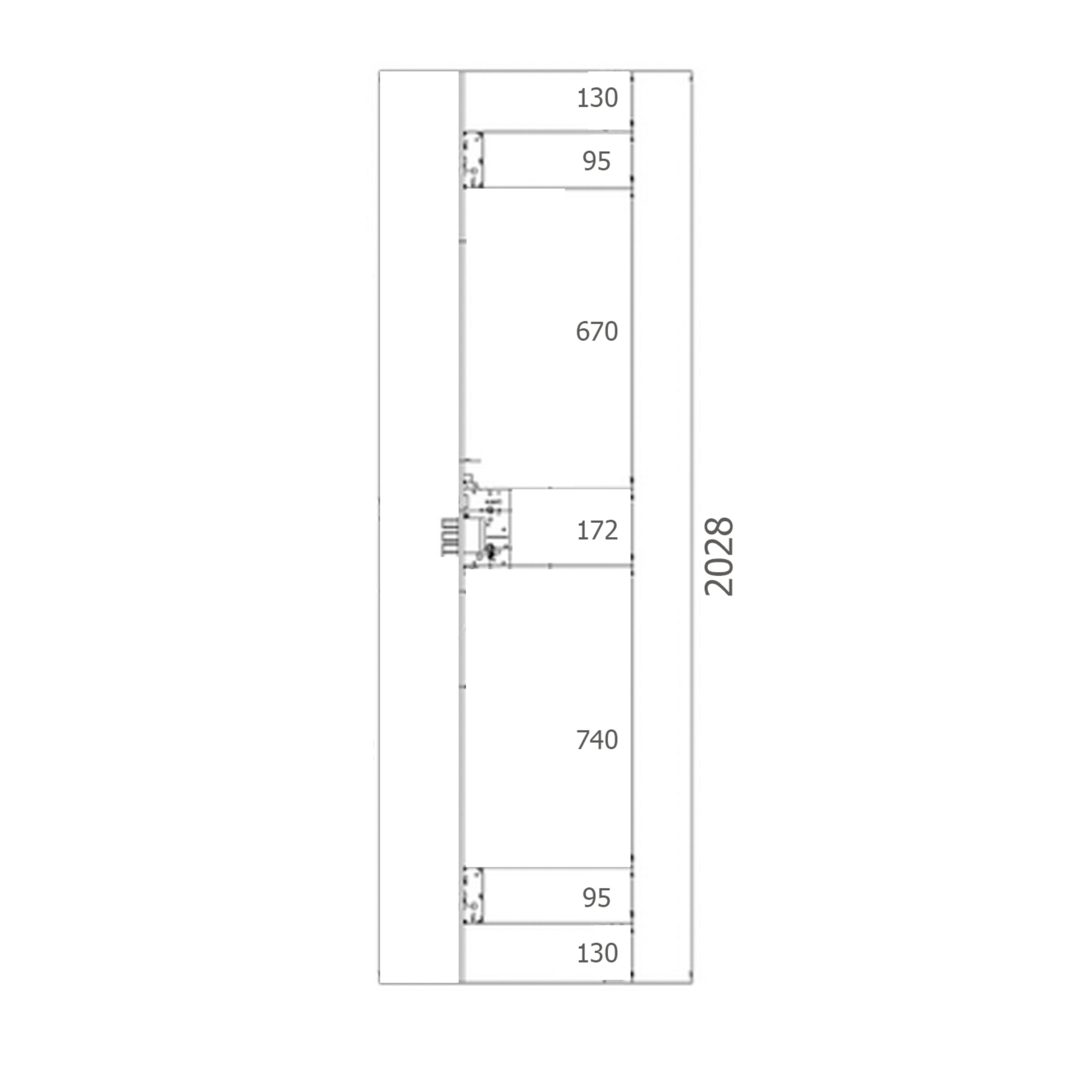 Imagen de Cerradura Yale Seguridad 8922-fa/ylhs-6/80 Cerradero Corto.