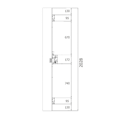 Imagen de Cerradura Yale Seguridad 8922-fa/ylhs-6/80 Cerradero Corto.