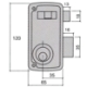 Imagen de Cerradura Ucem 4056-a-hb/65/ Derecha