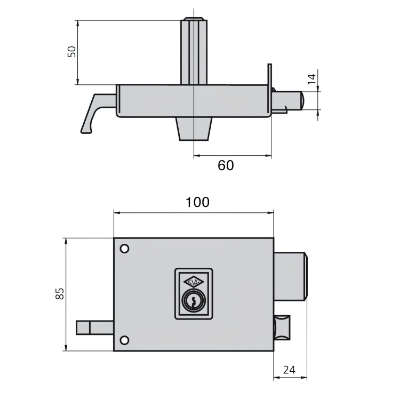 Imagen de Cerradura Cvl 1125ar/ 10/he Izquierda