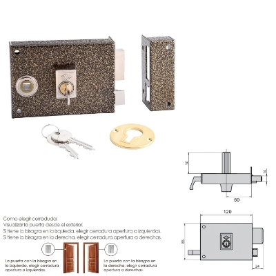 Imagen de Cerradura Cvl 1125br/ 12/he Derecha