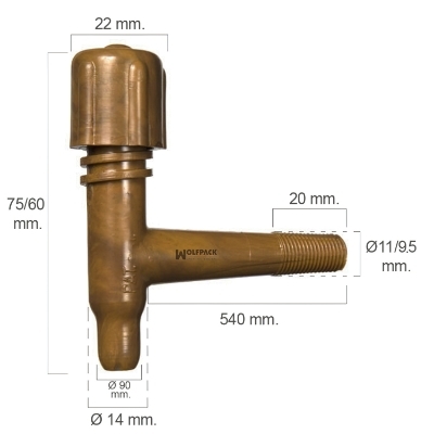 Imagen de Grifo Barril Plástico Tonelito 11mm