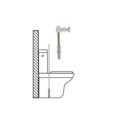 Imagen de Kit Sanitario Fijación Wc  Horizontal 5x70 mm. (2 Piezas)