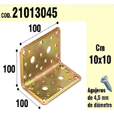 Imagen de Soporte Para Madera Ángulo 100 x 100 x 100 mm.