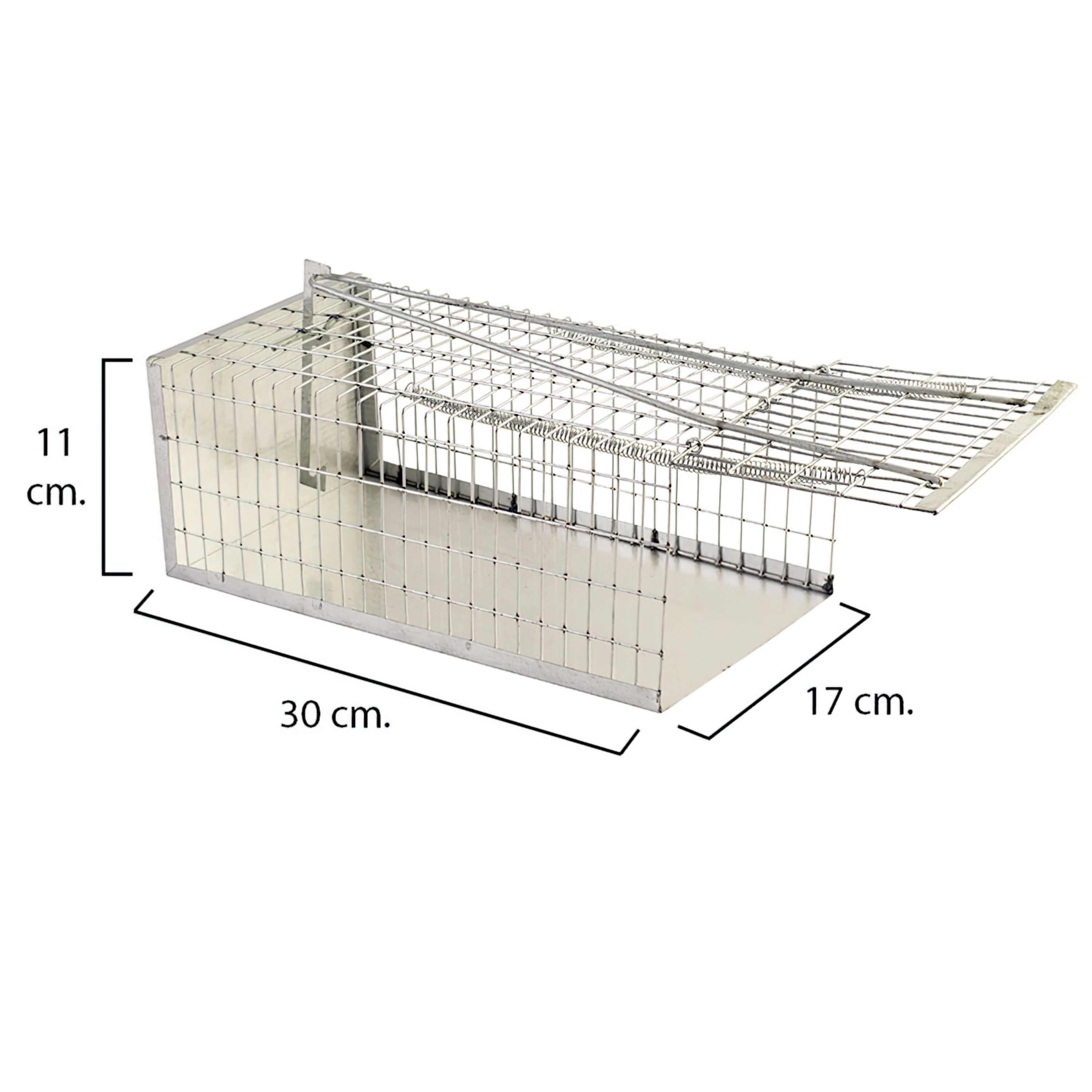 Imagen de Trampa Ratas Jaula Metal Completa 30 x 17 x 11 cm.