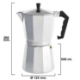 Imagen de Cafetera Aluminio 12 Tazas (600 ml.) Classic