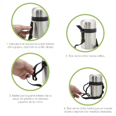 Imagen de Termo Solidos y Liquidos Acero Inoxidable Antigoteo 750 Ml.