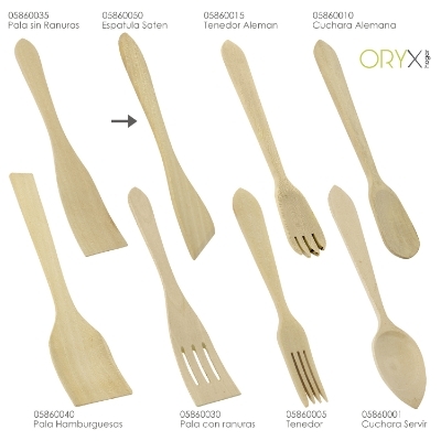 Imagen de Espatula Sarten Cocina Madera Oryx 30 cm.