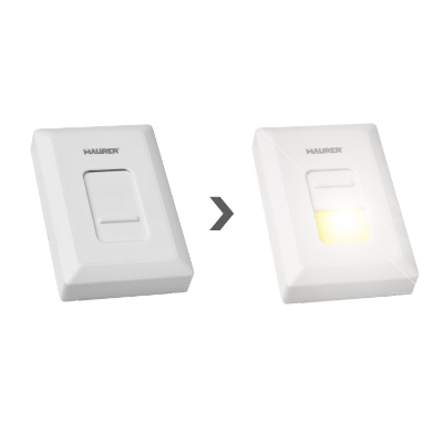 Imagen de Linterna / Luces Led Para Pared / Armario Tipo Interruptor A pilas (4 AAAA)	400 Lumenes (Fijación Mediante Pegatina o Iman)