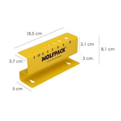 Imagen de Soporte Para Llaves Allen Mango T Con Capacidad Para 8 Llaves, Organizador Llaves Allen