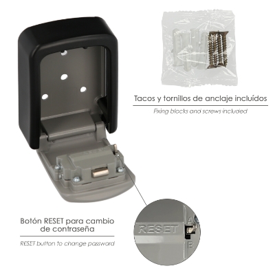 Imagen de Caja De Seguridad Para Llaves Con Codigo, 4 Digitos. Caja Llaves, Caja Llaves Calle, Caja De Llaves Pared, Caja De Llaves Codigo