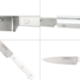 Imagen de Cuchillo Husky Cocina 20 cm. Hoja Acero Inoxidable, Cuchillo Carne, Cuchillo Pescado, Cuchillo Chef, Mango Ergonomico Blanco