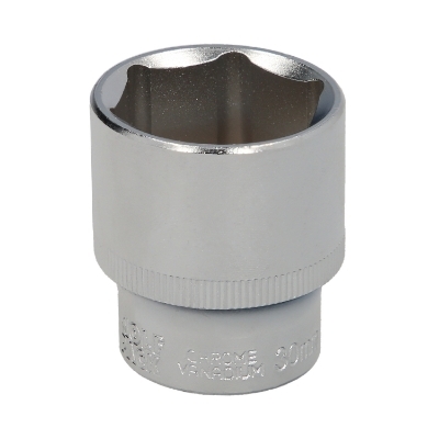 Imagen de Llave Vaso 1/2" Hexagonal 30 mm. Perfil de 6 caras. Acero Cromo Vanadio, Aristas Redondas