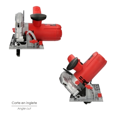 Imagen de Sierra Circular 1300 Watt. Con Laser Disco 185 mm. 4.700 RPM Corte Inglete Regulador de Profundidad. Ingletadora, Sierra Madera