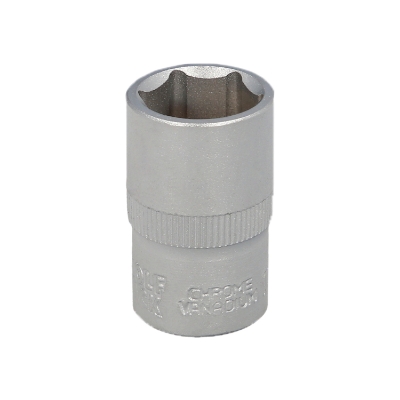 Imagen de Llave Vaso 1/2" Hexagonal 17 mm. Perfil de 6 caras. Acero Cromo Vanadio, Aristas Redondas