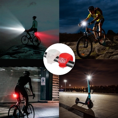 Imagen de Kit Luces Led Bicicleta 2 Luces Basic. LED para bici, Luz para patin, Luz de posición, Luces bicicleta, LEDs bicicleta