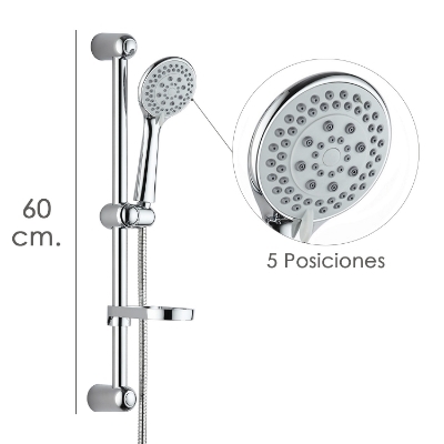 Imagen de Maneral barra flexo Maurer 5 Posiciones Cromo