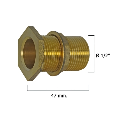 Imagen de Racort Salida Deposito Con Rosca 1/2"