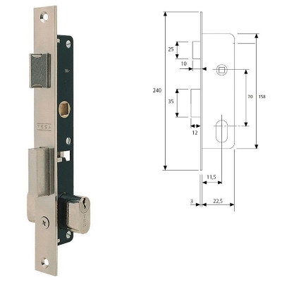 Imagen de Cerradura Tesa 2220/12/nm