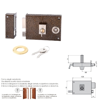 Imagen de Cerradura Cvl 1125br/ 12/he Izquierda