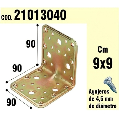 Imagen de Soporte Para Madera Ángulo  90x90x90 mm.