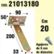 Imagen de Soporte Para Madera Bisagra Bicromatado 200 mm.