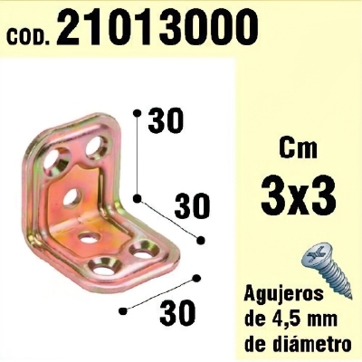 Imagen de Soporte Para Madera Ángulo   30 x 30 x 30 mm.