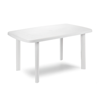 Imagen de Mesa Resina Blanca 140x  90 cm.