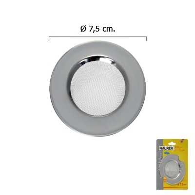 Imagen de Filtro Cestillo Malla para Lavabo / Fregadero Inoxidable 7,5 cm.