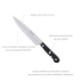 Imagen de Cuchillo Grenoble Cocina Hoja Acero Inoxidable 13 cm. Negro