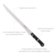 Imagen de Cuchillo Grenoble Jamonero Hoja Acero Inoxidable 25 cm. Negro