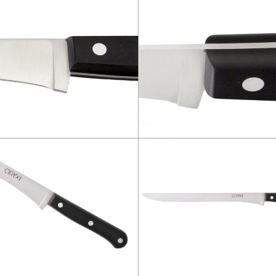 Imagen de Cuchillo Grenoble Jamonero Hoja Acero Inoxidable 25 cm. Negro