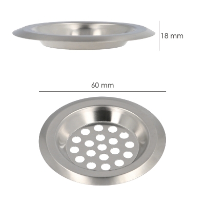 Imagen de Filtro Cestillo Para Lavabo / Fregadero Inoxidable 6 cm.