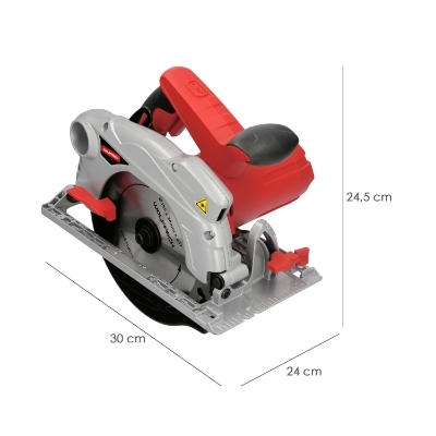 Imagen de Sierra Circular 1300 Watt. Con Laser Disco 185 mm. 4.700 RPM Corte Inglete Regulador de Profundidad. Ingletadora, Sierra Madera