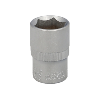 Imagen de Llave Vaso 1/2" Hexagonal 18 mm. Perfil de 6 caras. Acero Cromo Vanadio, Aristas Redondas