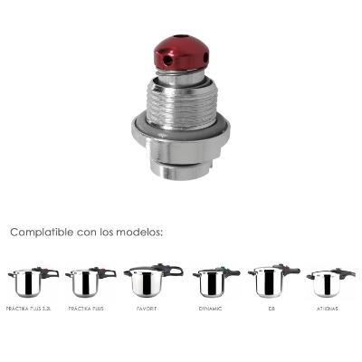 Imagen de Valvula De Seguridad Compatible Con Olla A Presión Súper Rápida Magefesa Nova, Nova Pro, Prisma y Astra, Recambio oficial