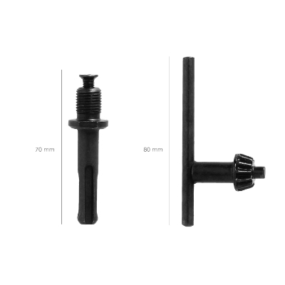 Imagen de Adaptador Martillo SDS Plus A Portabrocas Ø 13 mm.mm. porta Brocas Con Llave, Adaptador Sds, Sds A Brocas