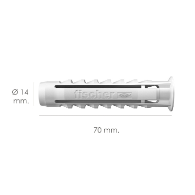 Imagen de Taco Fischer Sx Plus Ø 14 x 70 mm. (Caja De 20 Piezas)