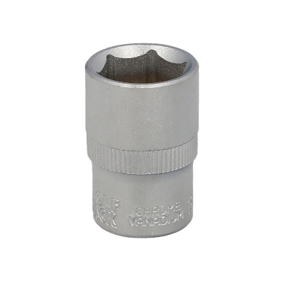 Imagen de Llave Vaso 1/2" Hexagonal 19 mm. Perfil de 6 caras. Acero Cromo Vanadio, Aristas Redondas