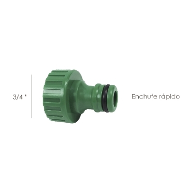 Imagen de Adaptador Manguera Plastico 3/4 hembra  Blister